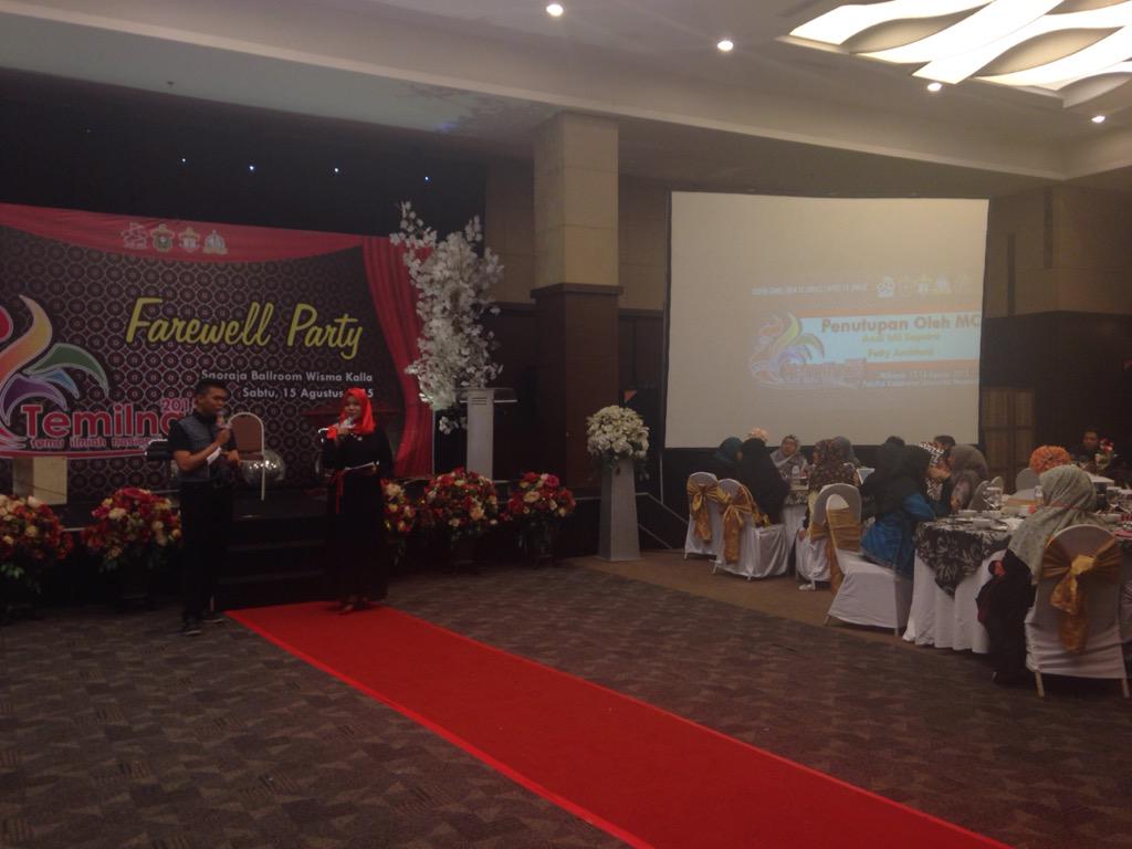 Penutupan Farewell Party oleh MC #Temilnas2015