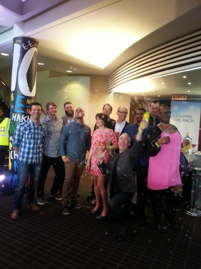 We're here! Blowing bubbles and stuff #Loeries2015 #heartnsoul