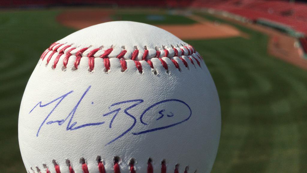 RedSox's tweet photo. Happy Social Media Day! To celebrate RT this post for a chance to win a Mookie signed ball! #SocialSox http://t.co/Q7HhNFOjpF