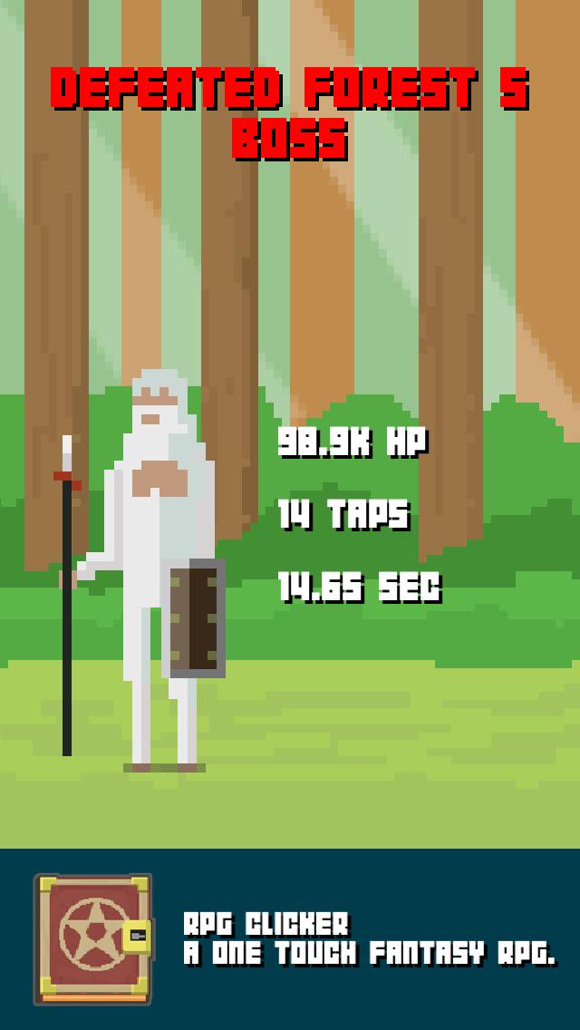 Defeated Forest 1 Boss in a battle to the death in RPG Clicker: x.co/RPGClicker Now on iOS! #rpg #clicker