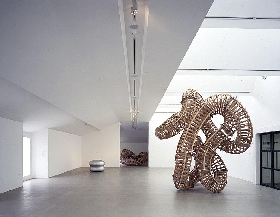 Happy Birthday Richard Deacon! 

Installation shot from Deacon s 1999 exhibition at Tate Liverpool, New World Order 