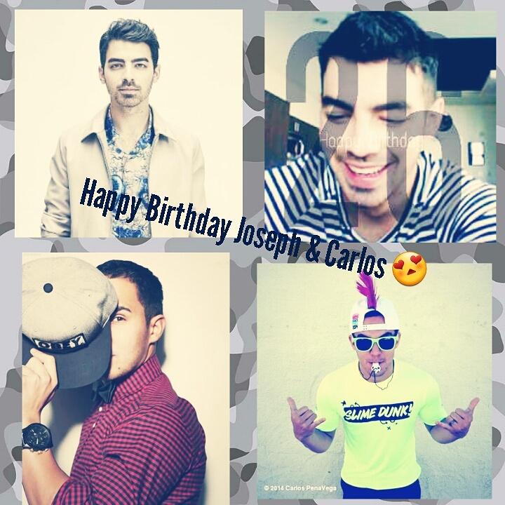 Happy Birthday Joseph Adam Jonas Miller,Carlos pena Junior & ami Tata Que Hoy estan De Cumple Los Amo     