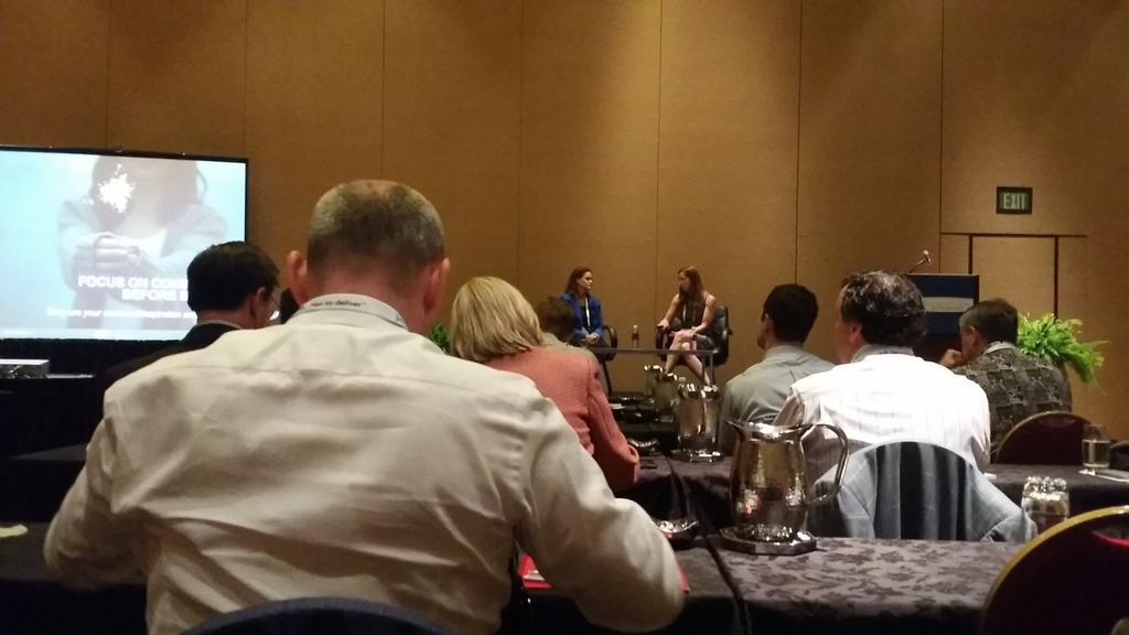 molly_hjelm's tweet photo. @GeneralMills and @8451group  discussing how to build data-driven relationships with consumers through CRM #GMA http://t.co/z6THqaKNPw