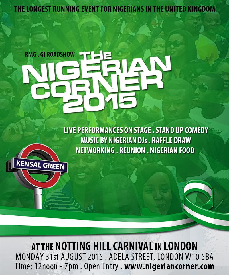 Nigerian_Corner's tweet photo. Countdown to the 2015 edition of the Nigerian Corner at Notting Hill Carnival in London... http://t.co/XPIqMfCNin