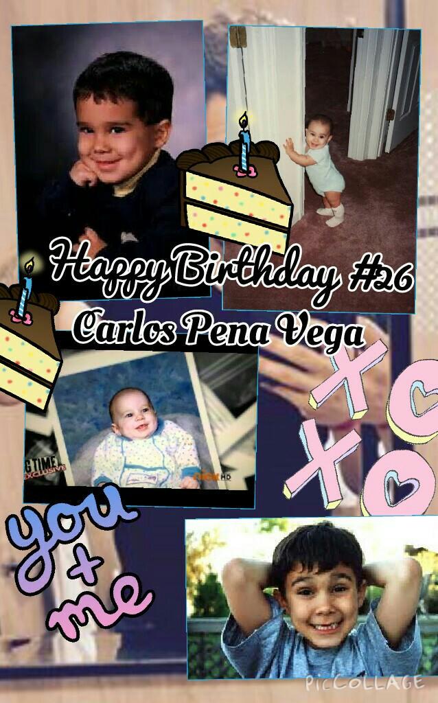 Carlos Penavega Happy Birthday you\re my idol perfect I ,you\re amazing   