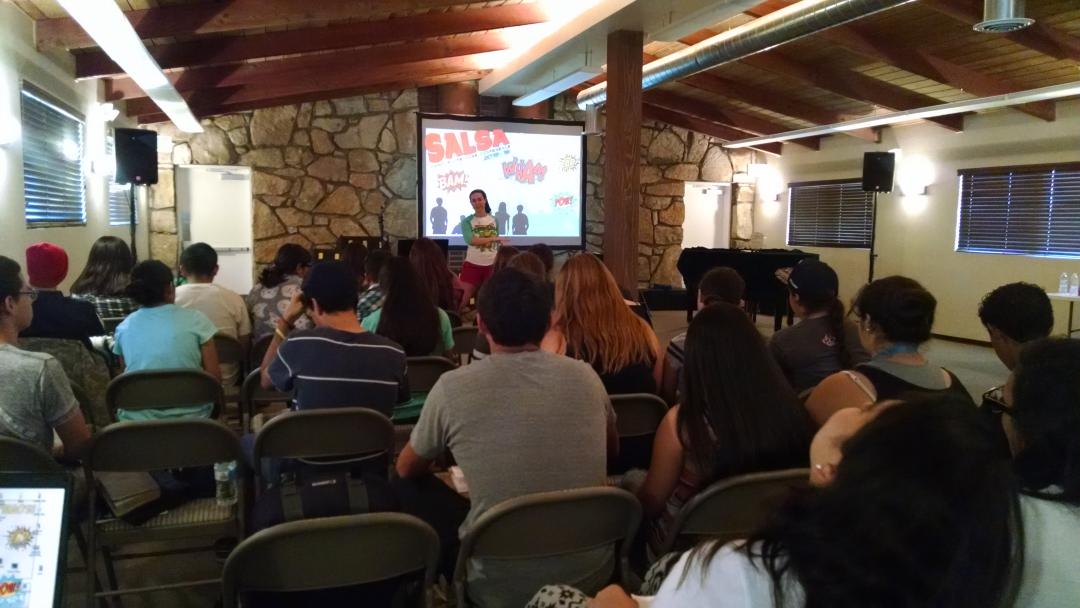 JeremiahVik's tweet photo. Thanks, @vanessajean86, for bringin' the Word in our morning devo at #SALSA2015! #CoreTeams http://t.co/ieKIpxLA16
