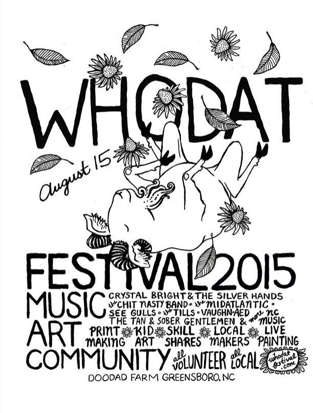 We're gearing up for another festival.  WHODAT 2015!  Starting up at 10:05.  Come listen to some great musicians.