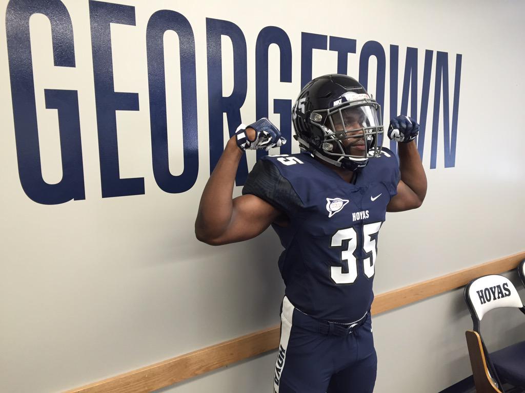 GeorgetownHoyas's tweet image. More shots of the awesome new @HoyasFB uniforms from @HoyaEquipment and @usnikefootball. #HoyaSaxa