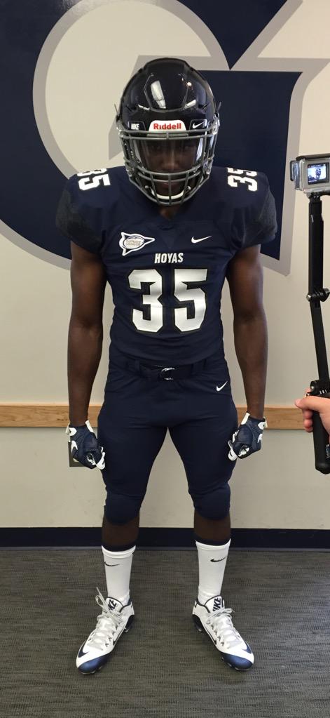 GeorgetownHoyas's tweet image. More shots of the awesome new @HoyasFB uniforms from @HoyaEquipment and @usnikefootball. #HoyaSaxa