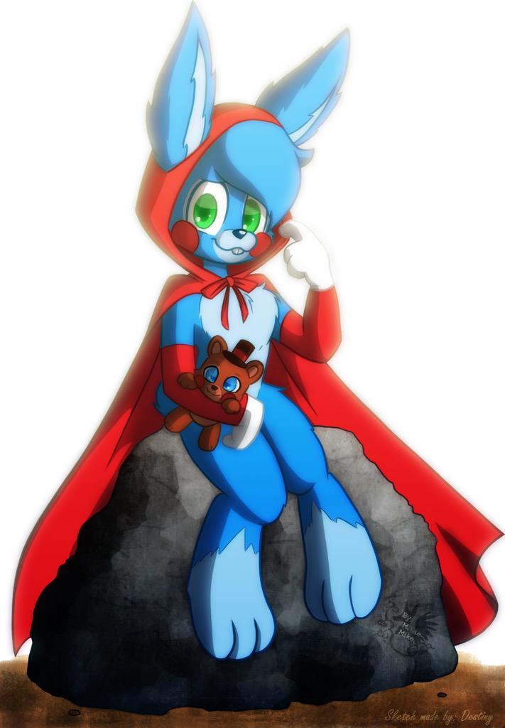 ToyBonBon_FNAF's tweet photo. #OpenRP *she was sitting in a rock outside of the pizzeria wearing this* http://t.co/HwsMph1MD7