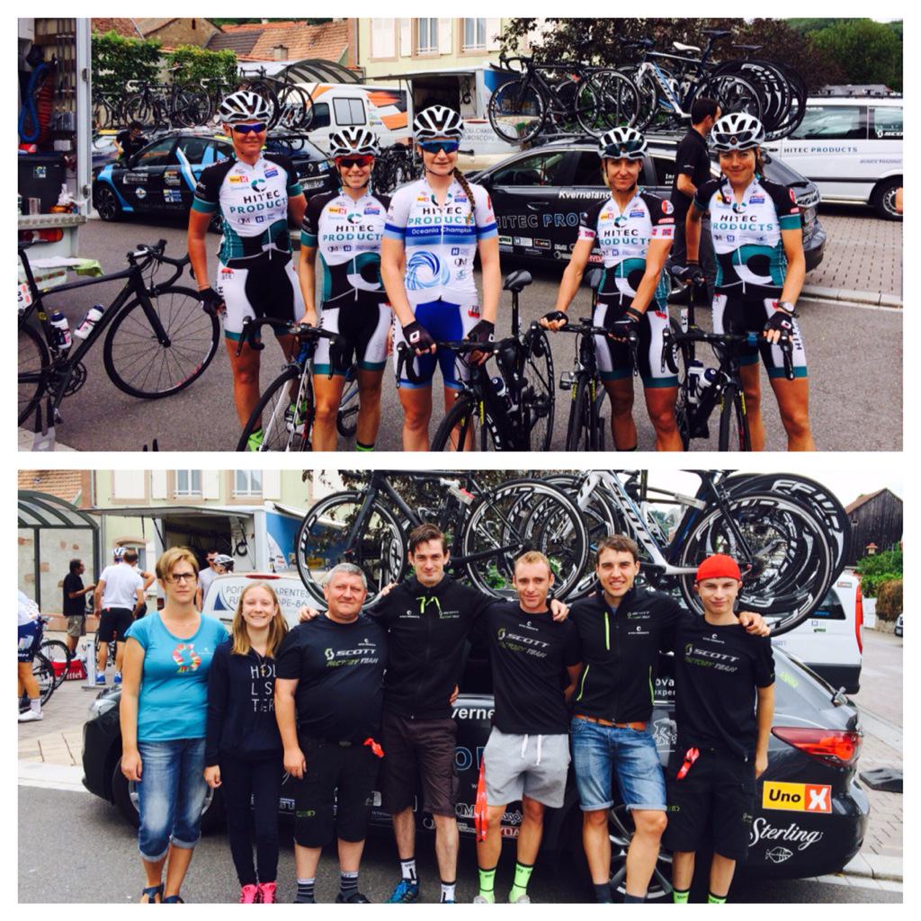 StevenSergeant's tweet photo. Incredibly proud of these ladies and my staff @LaRoutedeFrance! Team work made it happen!! @Hitec_Products http://t.co/IbcJ8yTM4u