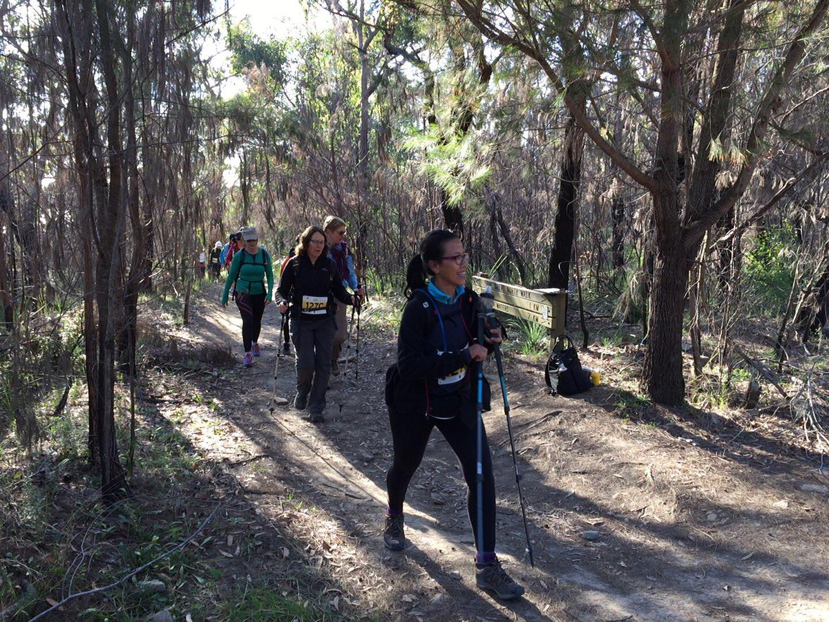 SpringTrek's tweet image. Still smiling! That’s a good sign for the long 30km walk ahead #springtrek