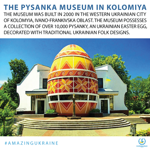 The Pysanka Museum in the western Ukrainian city of Kolomyia