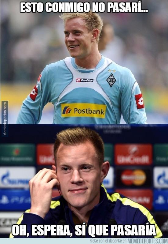 memedeportes's tweet photo. Ter Stegen viendo el 4-0 del BVB al Monchengladbach  http://t.co/Qn6DDlQBwW http://t.co/Z7OO7gRNbD