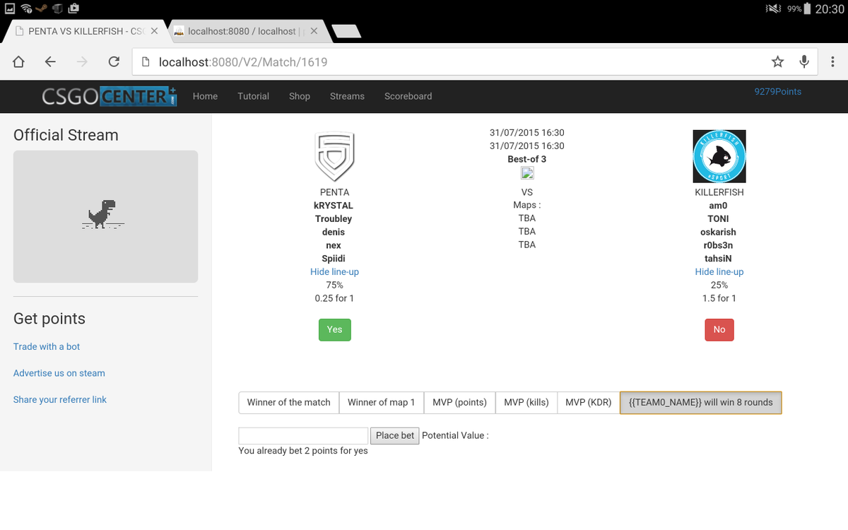 CSGOCenter's tweet image. Some screenshots from the new V2, still work in progress :)