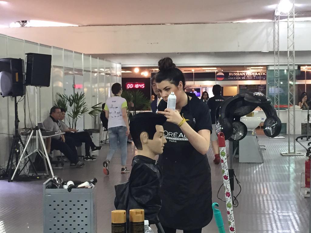 worldskillsuk's tweet photo. .@LeniConstantina in the last 15 minutes in Hairdressing @WorldSkills #GoWSTeamUK 🇬🇧 http://t.co/o6ckNCWmBr