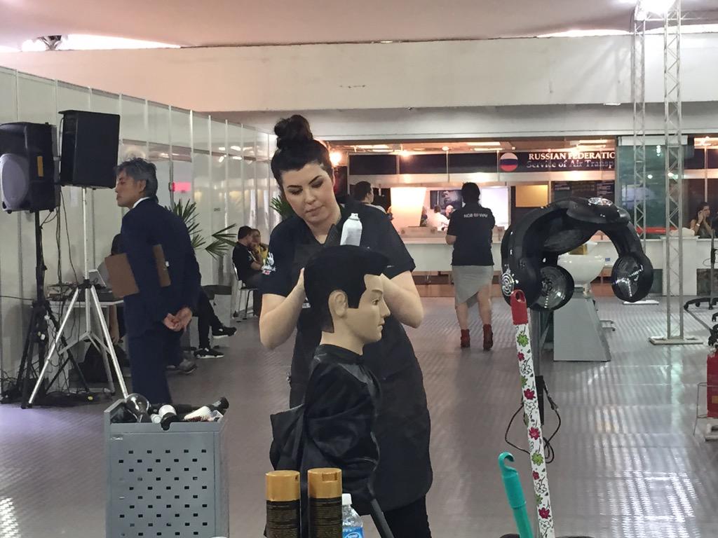 worldskillsuk's tweet photo. .@LeniConstantina in the last 15 minutes in Hairdressing @WorldSkills #GoWSTeamUK 🇬🇧 http://t.co/o6ckNCWmBr