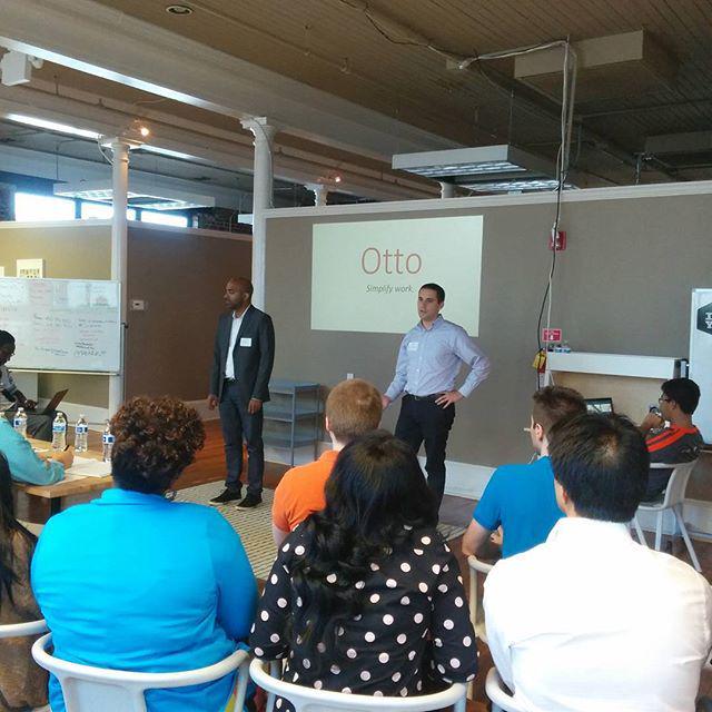 SPAtlanta's tweet photo. First team up - Otto! #startuppirates #startuppiratesatl #pitchday http://t.co/VIcjNjDgKQ
