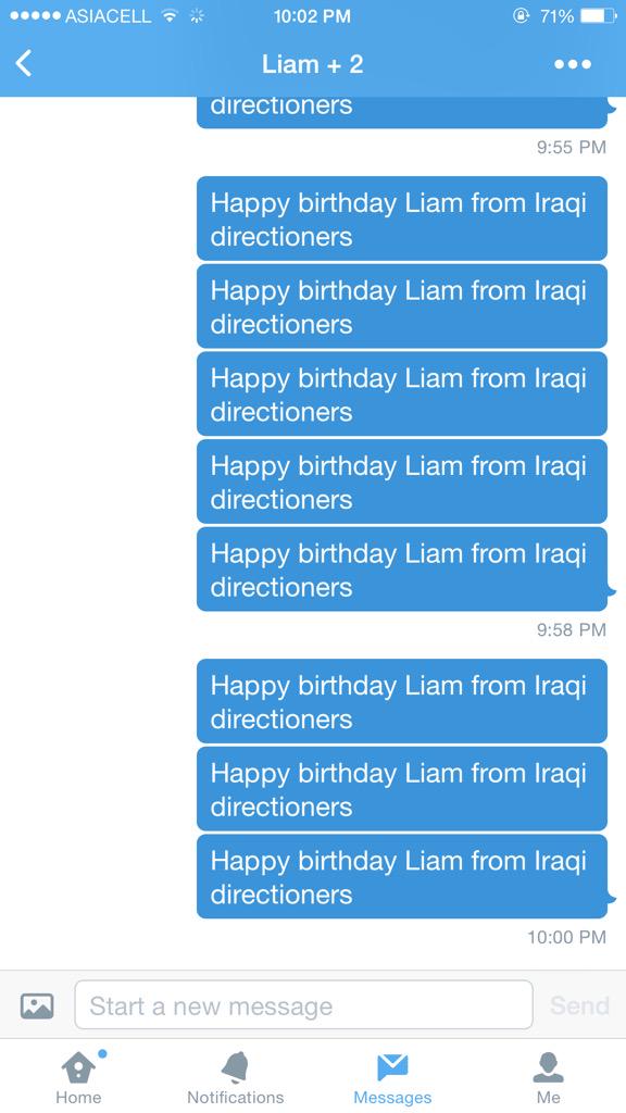 I\m the first girl who say to you happy birthday pls answer me                                      