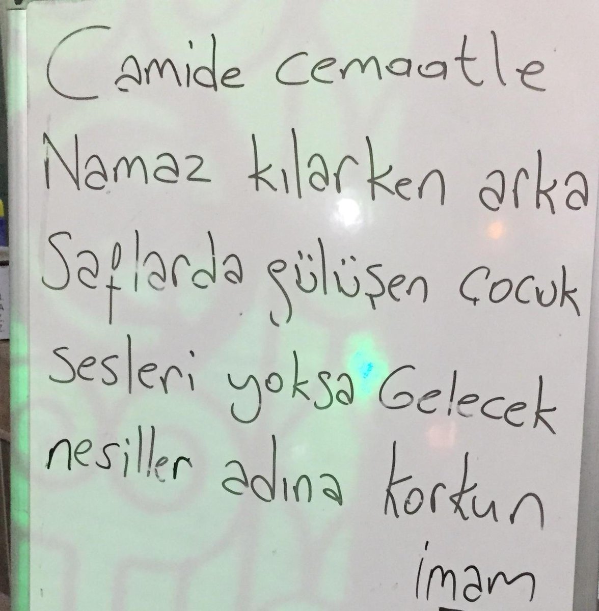 Takdir edilecek Imam hassasiyeti.