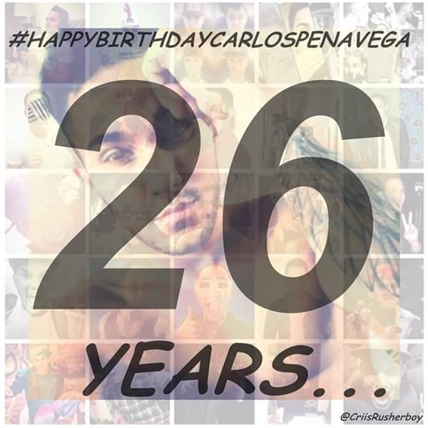 Happy Birthday carlos pena vegaa!!  