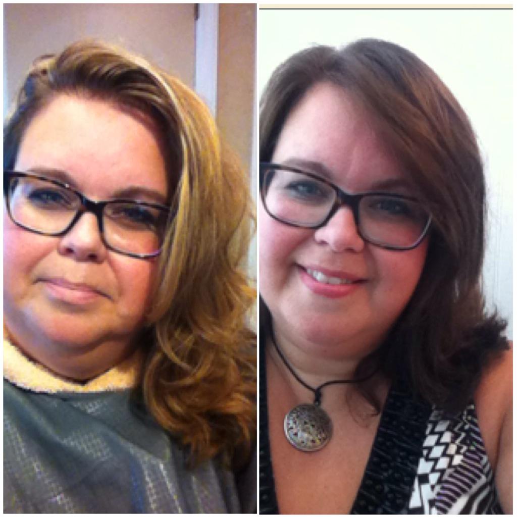 oasislancaster's tweet photo. @JulieGarnerHC came in for a #makeover today with Joe. Her new end of #summer #haircolor is gorgeous!  #lancasterpa http://t.co/dAs7ojBVfS