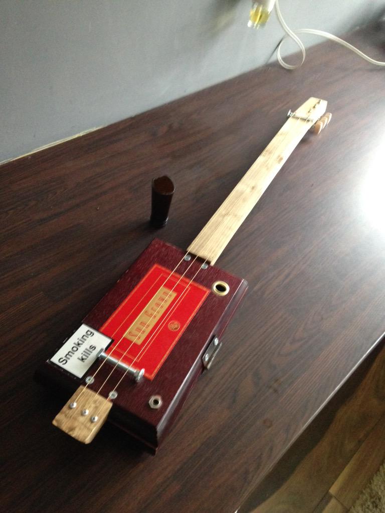 cigarbox_sounds's tweet photo. Got some cigar box guitar kits, £30 including everything u need with headstock cut and drilled http://t.co/VAhgvl2dP2