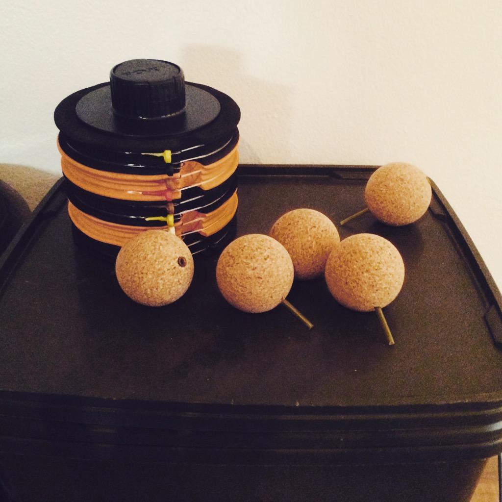 Zigs tied and some home made zig floats to try out #carpy #foxint