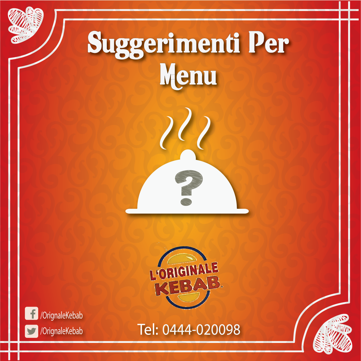 OrignaleKebab's tweet photo. Bounserra #Food Lovers
Stiamo aggiungere nuovo #Cibo nel nostro menu.Qualche suggerimento? Scrivi a noi. http://t.co/GvJkJ7HJNB
