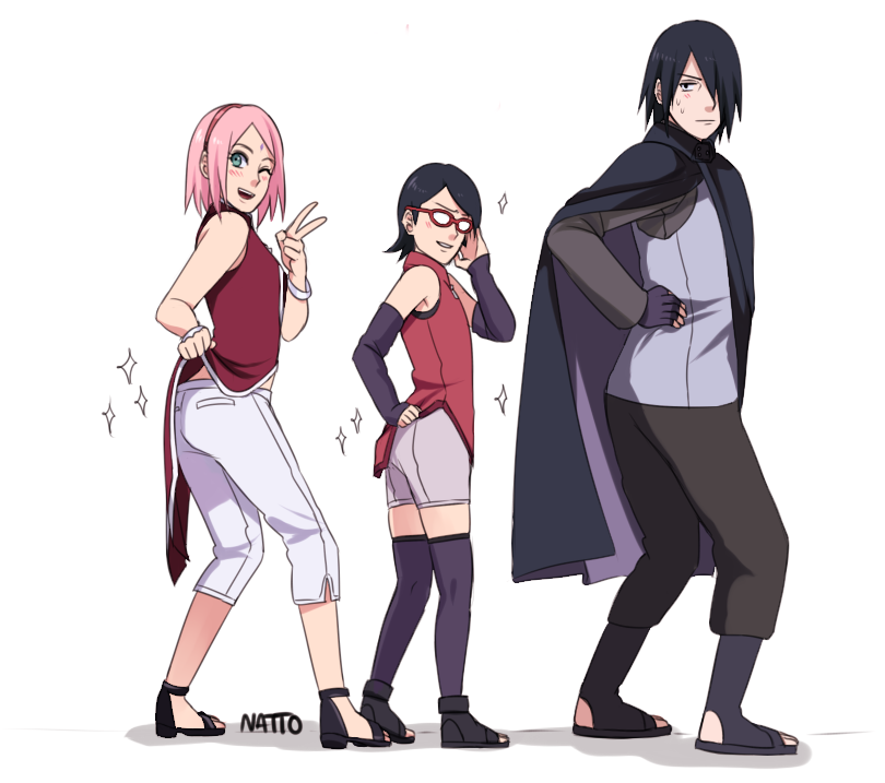 Sasuke and Shanks (One Piece) dressed as each other for 