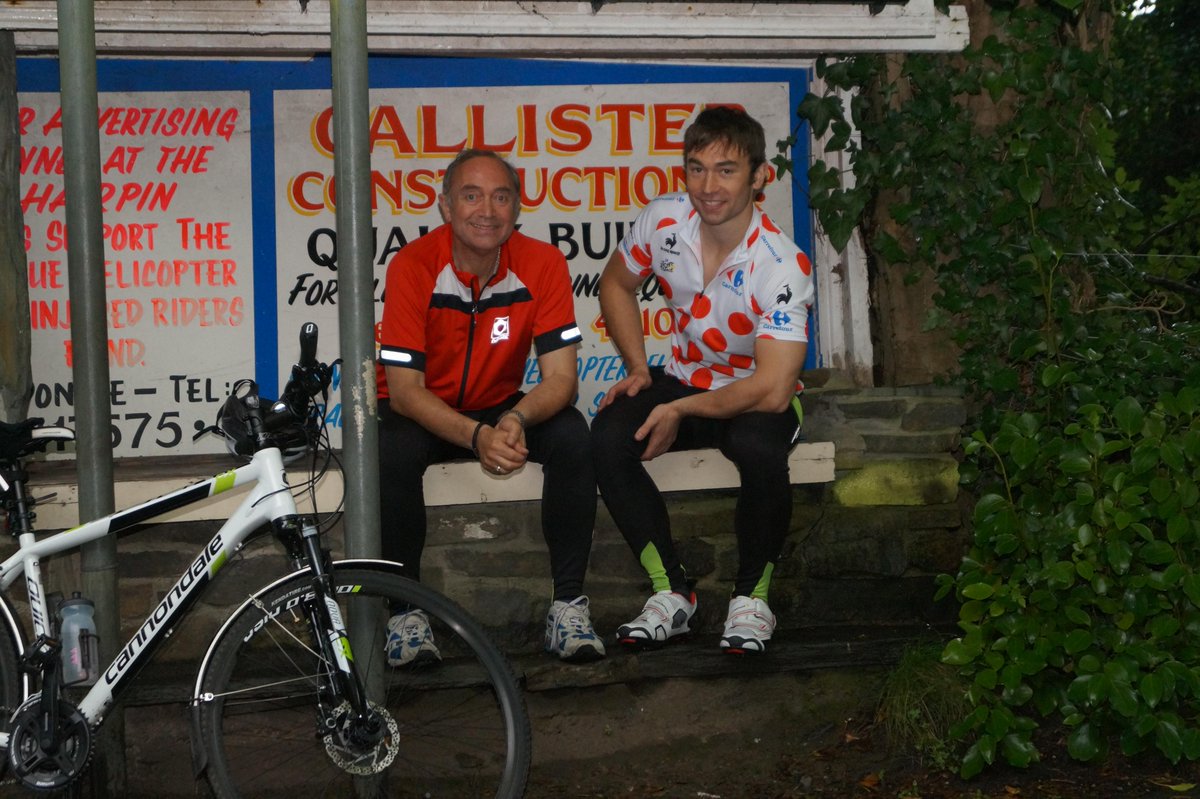CraigHogg2's tweet photo. Cycling the @visitisleofman @iom_tt #MountainCourse with my dad at #RamseyHairpin #IsleofMan http://t.co/GkZEknMRE1
