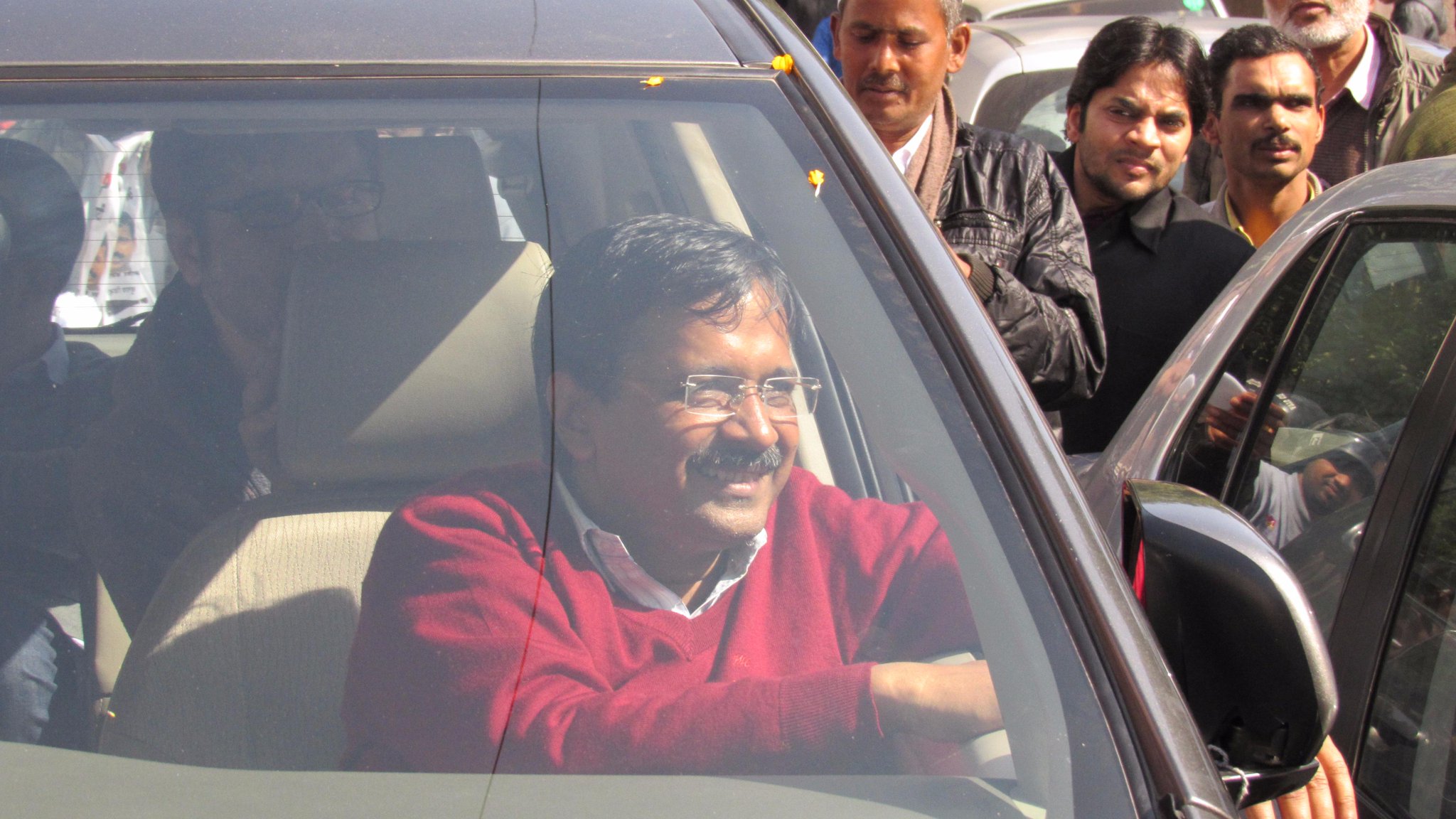 A pic clicked by me while Delhi election, cant forget that day
JANTA KA CM 
Happy Birthday Arvind Kejriwal 