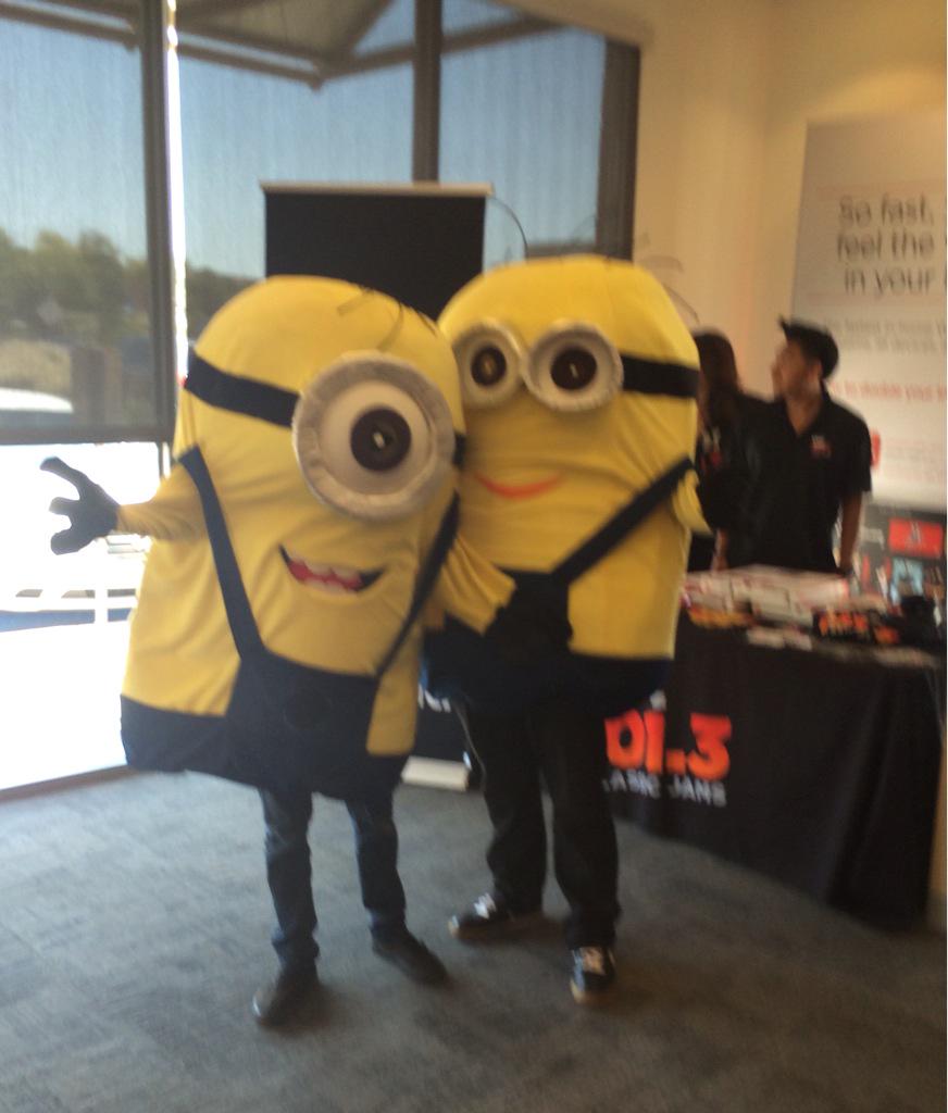 ComcastNM's tweet photo. Awesome day at our #ABQ store w/ Minions & @yo1013jams! Come on over to 4800 Cutler 4 games & prizes! #XfinityEvents http://t.co/FtQCKcrLBe