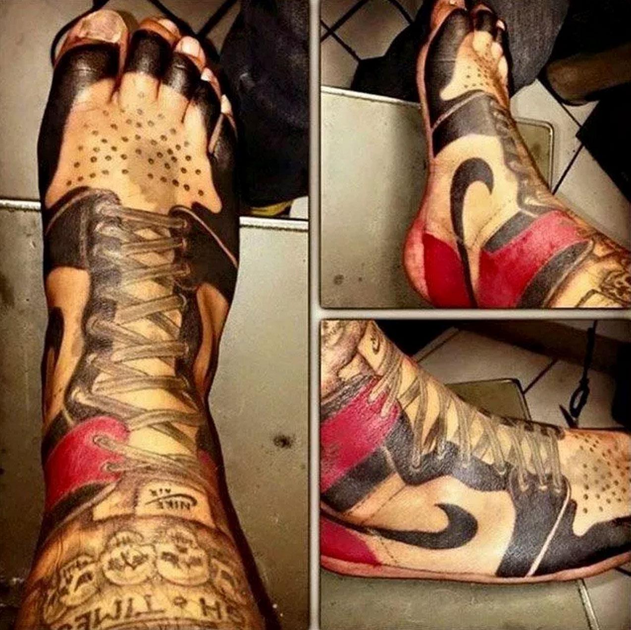 3D Look Nike Air Jordan SemiPermanent Tattoo Not A Tattoo  islamiyyatcom