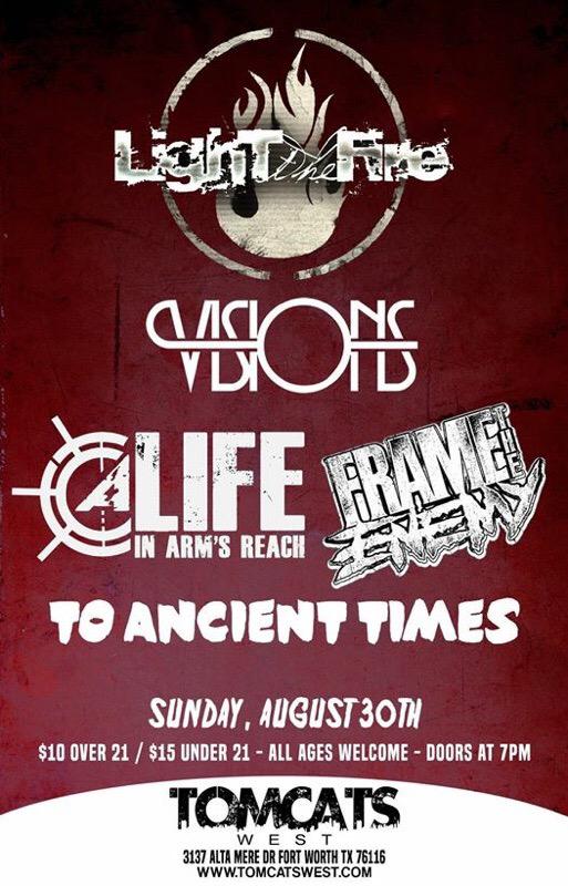 VisionsTX's tweet photo. Fort Worth where you at?! AUGUST 30th! -V- http://t.co/6zbxGd4VDv
