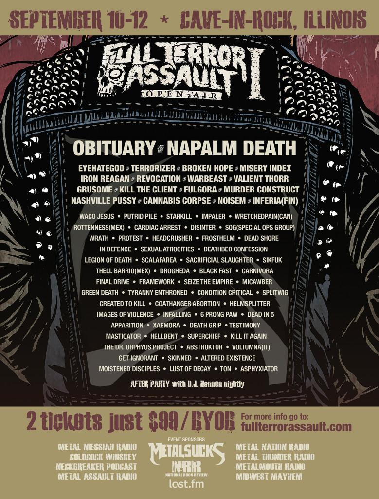We're playing #FullTerrorAssult <a href="/FTAOpenAir/">FullTerrorAssault</a>!! Get tix! <a href="/MikeIXWilliams/">Mike IX Williams</a> <a href="/EyehategodNola/">EyeHateGod</a> <a href="/KillItAgain/">KillItAgain</a>  <a href="/theegarbagemen/">theegarbagemen</a>