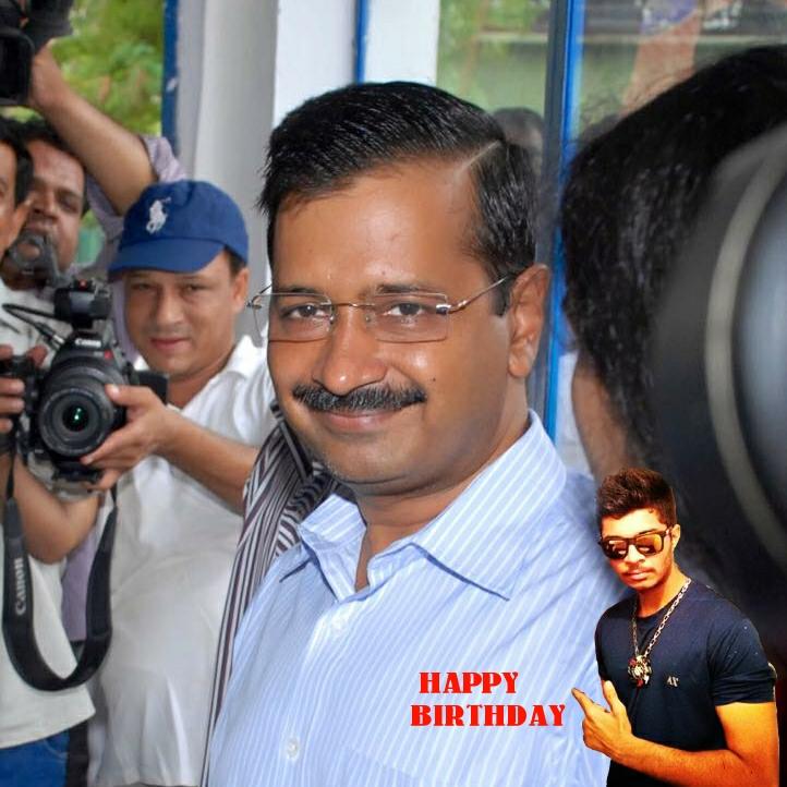 Happy birthday Arvind Kejriwal  