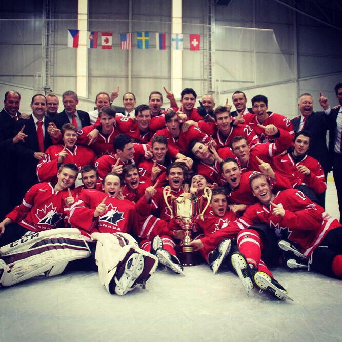 Wow. What a feeling. Big thanks to <a href="/HockeyCanada/">Hockey Canada</a> for the opportunity. Great group of guys #1Team1Goal