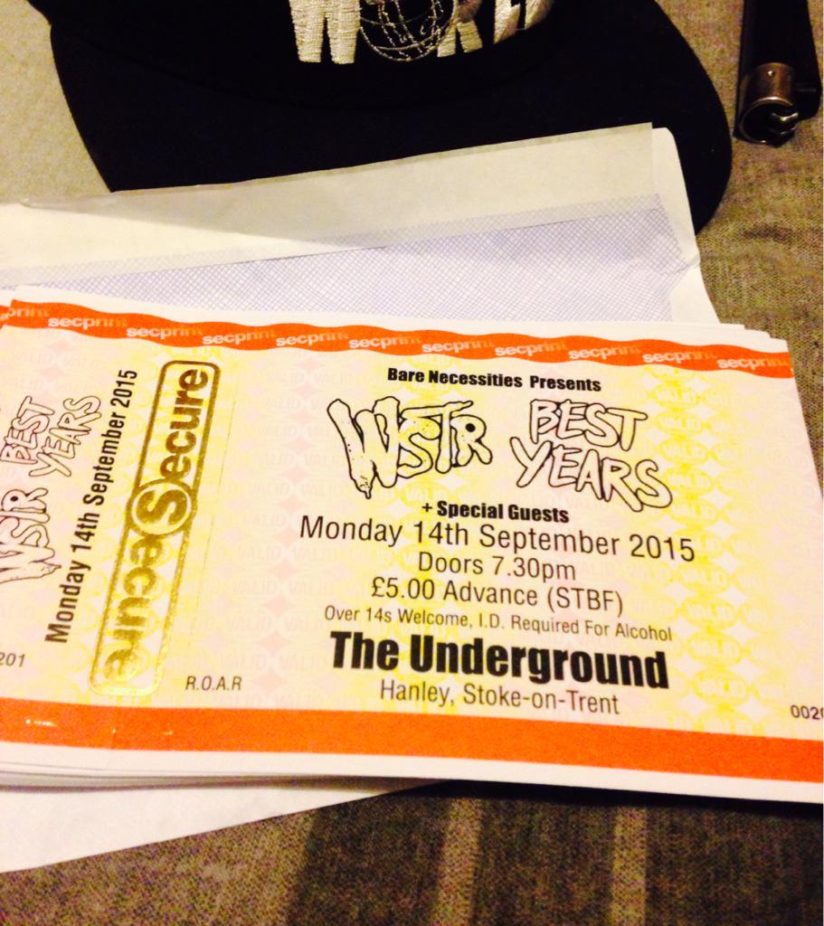 Billy_Zero_band's tweet photo. The tickets are in for our gig next month supporting @wstrband &amp; @BESTYEARSuk so see any of one us for tickets! http://t.co/gXGw4zNe4X