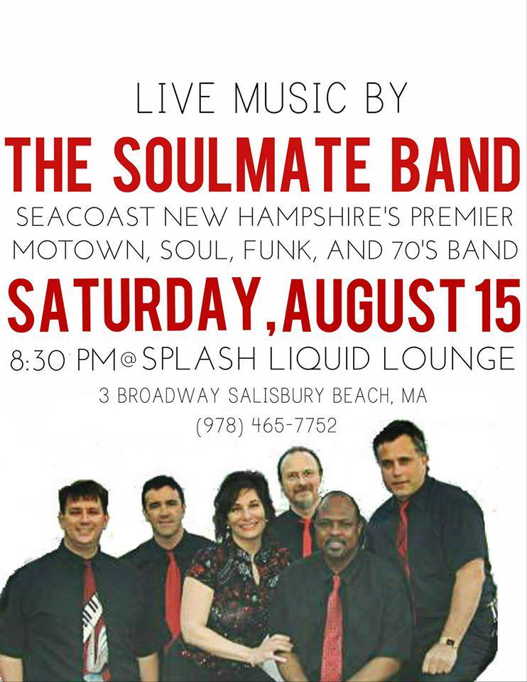 SplashSalisbury's tweet photo. Get in here tonight to enjoy the music from Soul Mate Band! They go on at 8:30! :) http://t.co/RZNPv4GyCj