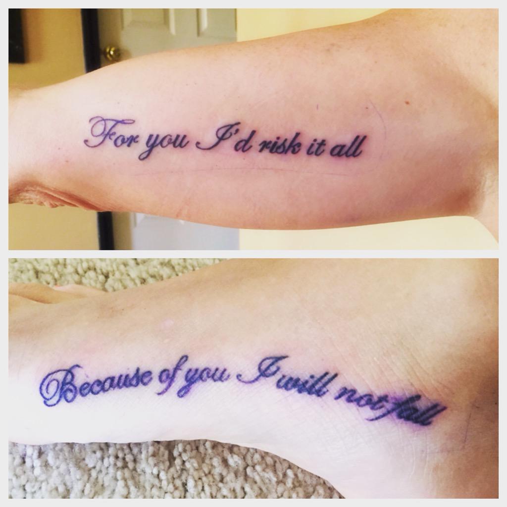 For Them, I’ll Risk It All Tattoo