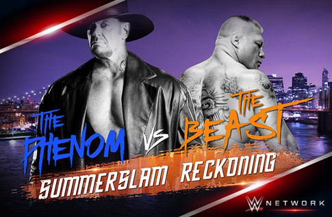 WWE's tweet photo. Watch @WWENetwork's #SummerSlamReckoning: #ThePhenom vs. #TheBeast special in its ENTIRETY: http://t.co/xC1CzZ5X9Z http://t.co/33unQOlmYg