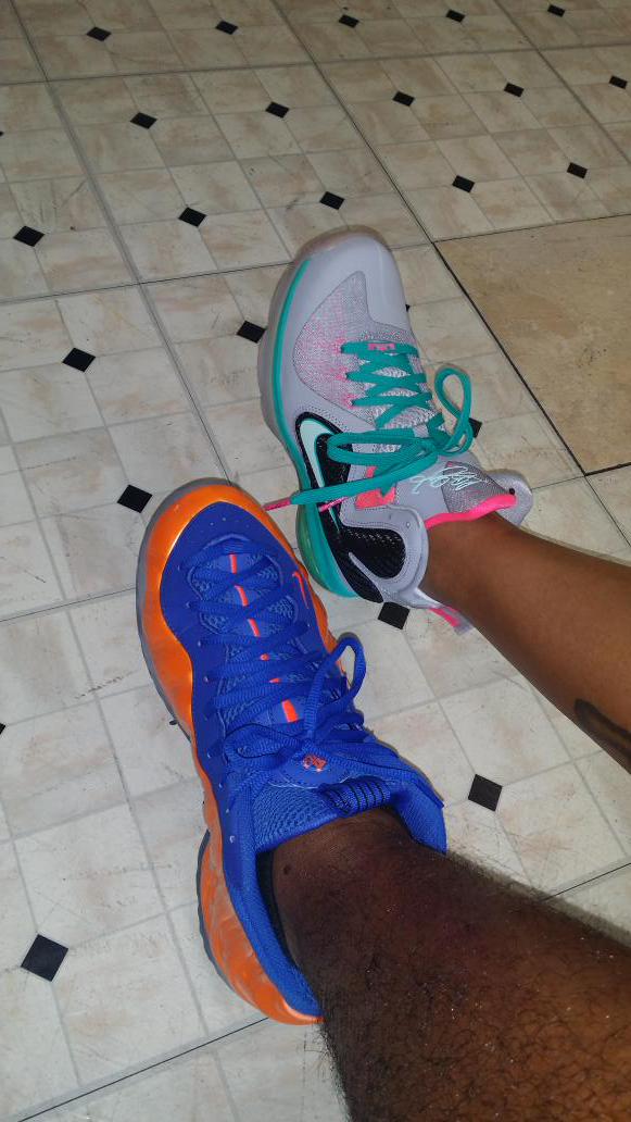 HodnettGary's tweet photo. #KOTD #FOAMFRESH #LBJ9 hanging out with the wife http://t.co/BFRQaRIAeO