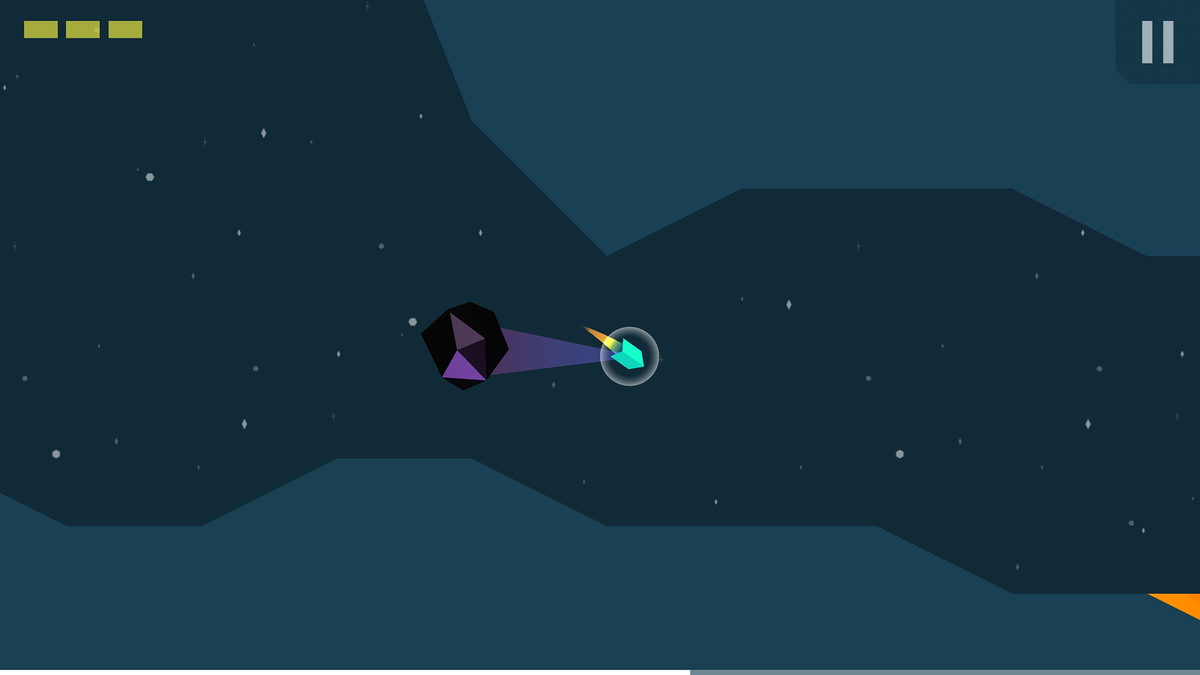 Strange space rock cares not for your route. Strange space rock wants to get closer. #slingship #screenshotsaturday