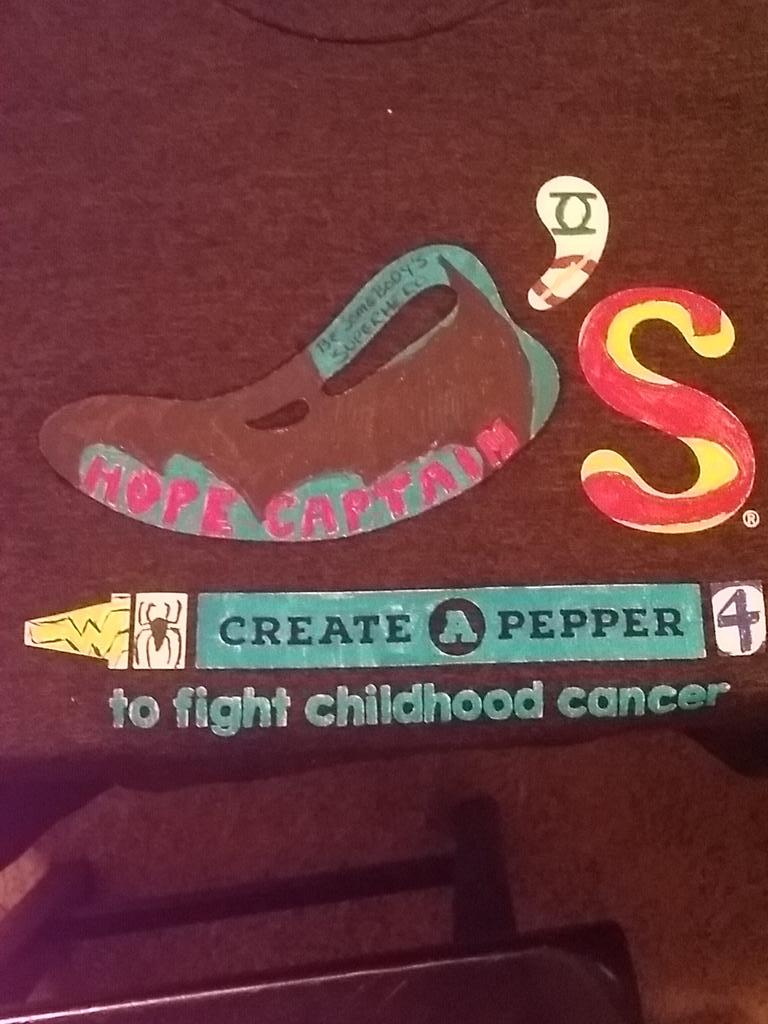 bsteechilis's tweet photo. #createapepper @KevinSforza @Bonn714 found some room on the front, too! #besomebodyssuperhero http://t.co/aEeBlIY8GN