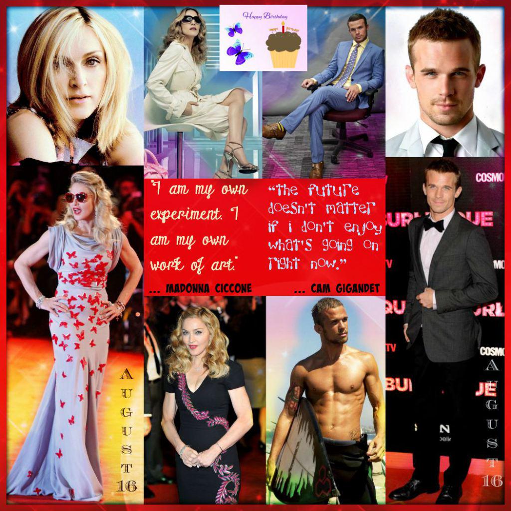 Happy Birthday Madonna Ciccone & Cam Gigandet Aug 16 Event  