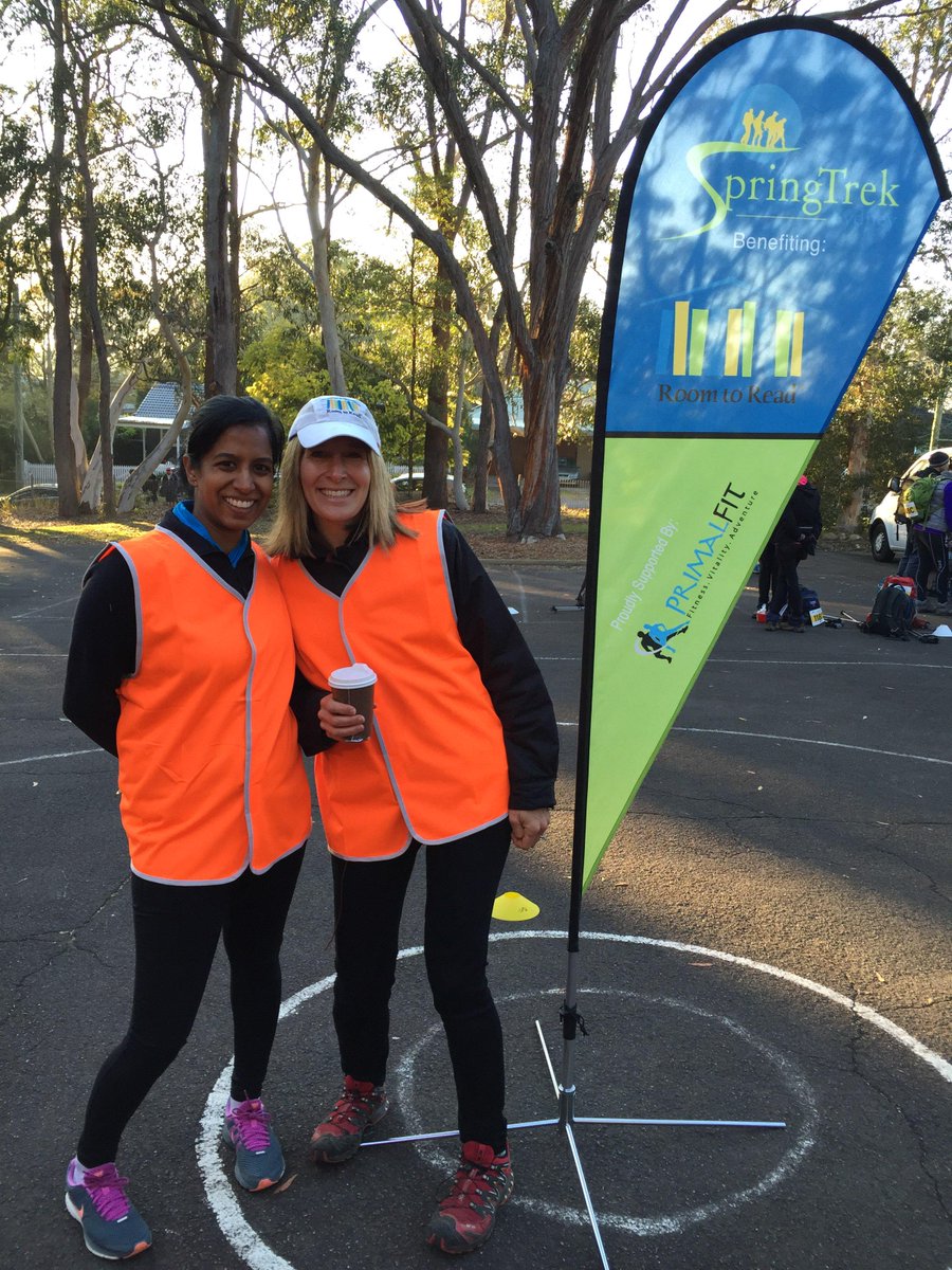 SpringTrek's tweet image. The @RoomtoRead_Oz superstars @rajiambi &amp;amp; Jess making #springtrek happen