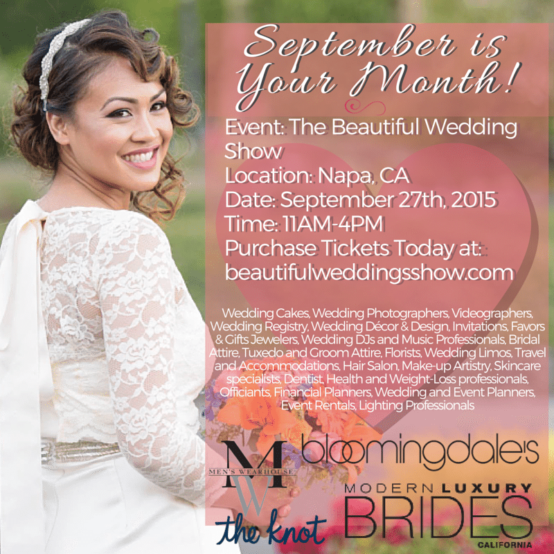 thatscrybe's tweet photo. The 'Beautiful Wedding Show' in #napa #ca on Sunday, #September 27, 2015 11AM-4PM. #weddings #bride #weddingready http://t.co/IQdsWbCKY8
