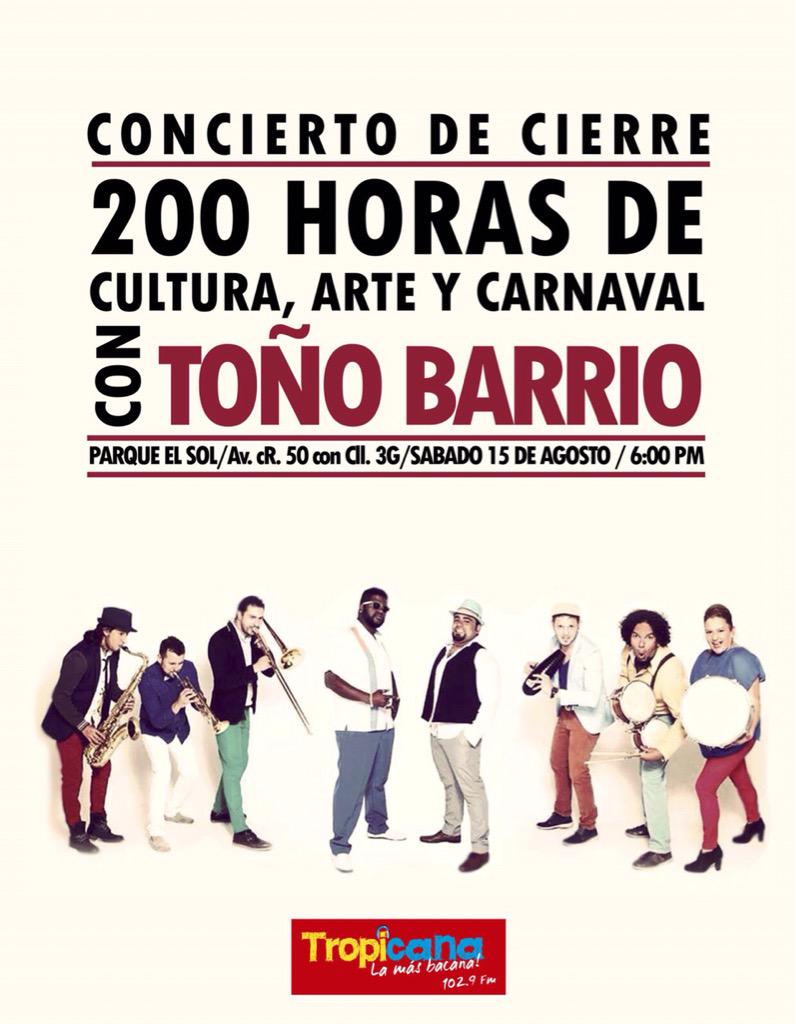 tatasolarte's tweet photo. Nos vemos a las 6 pm con @TonoBarrio en el #ParqueElSol @Localidad16 y con @Tropibogota la más bacana!!!! http://t.co/7UJfcT9y9e