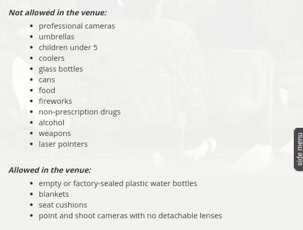 mendesupdatesww's tweet photo. If you're going to Shawn's show tomorrow here are the venues rules http://t.co/WVRpcmGD8B